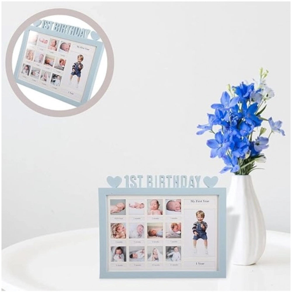 Acrylic First Year Baby Photo Frame Multicolor