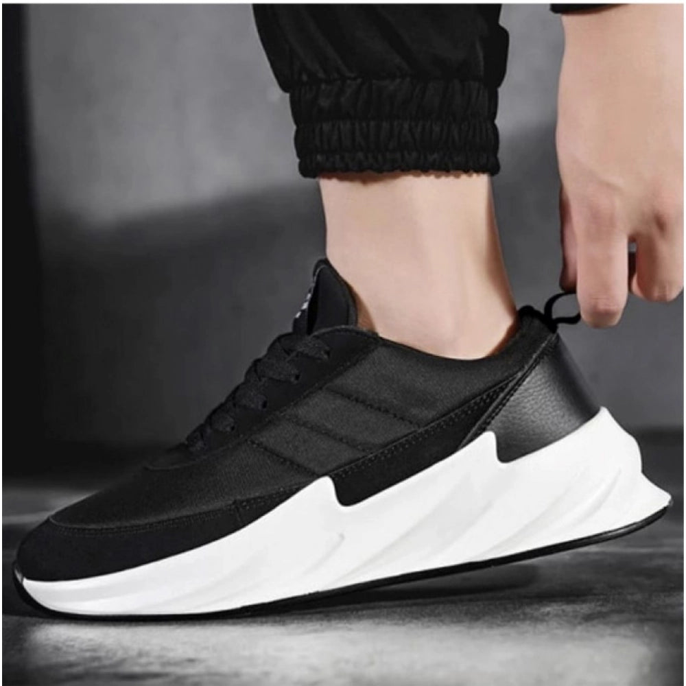 Men's Black Synthetic Casual Shoes