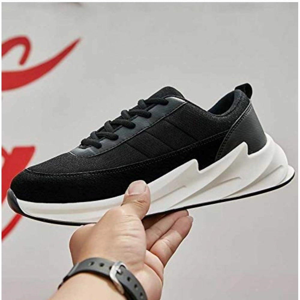 Men's Black Synthetic Casual Shoes