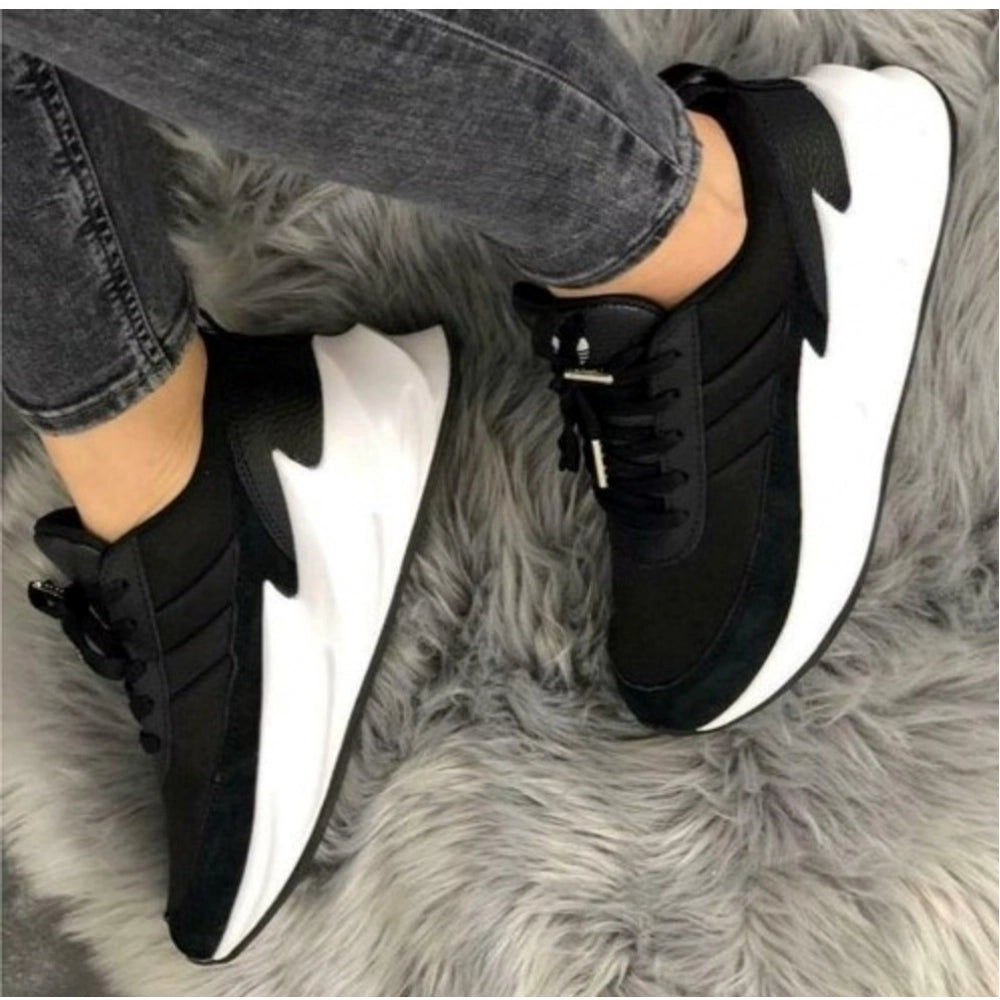 Men's Black Synthetic Casual Shoes