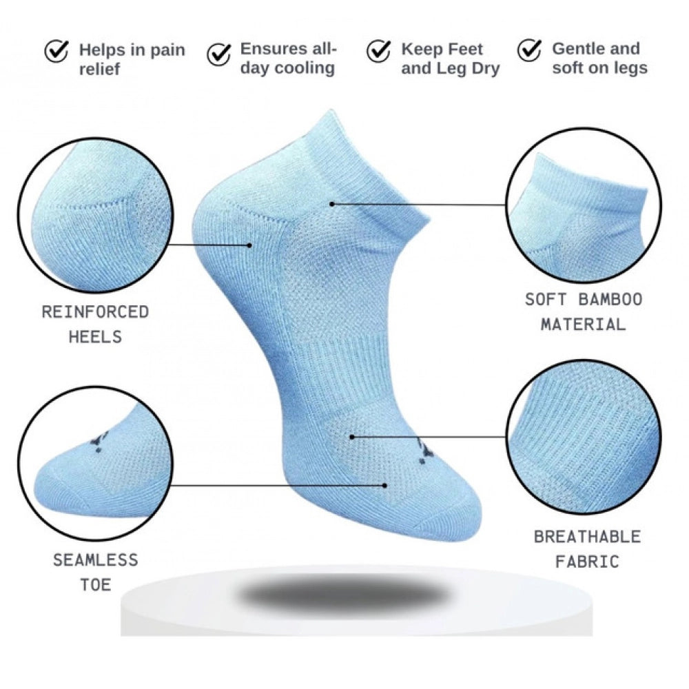 Generic 3_Pair Set Unisex Casual Cotton Printed Low Cut Socks (Multicolor)