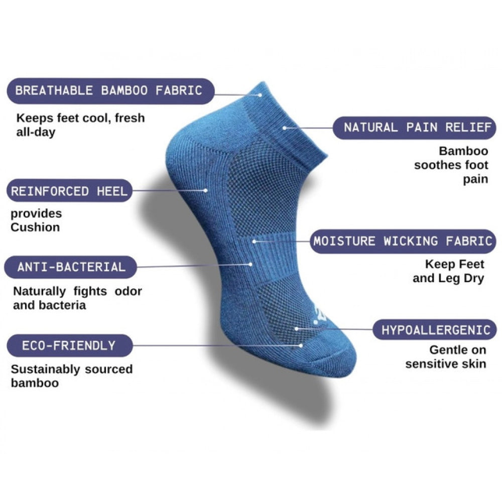 Generic 3_Pair Set Unisex Casual Cotton Printed Low Cut Socks (Multicolor)