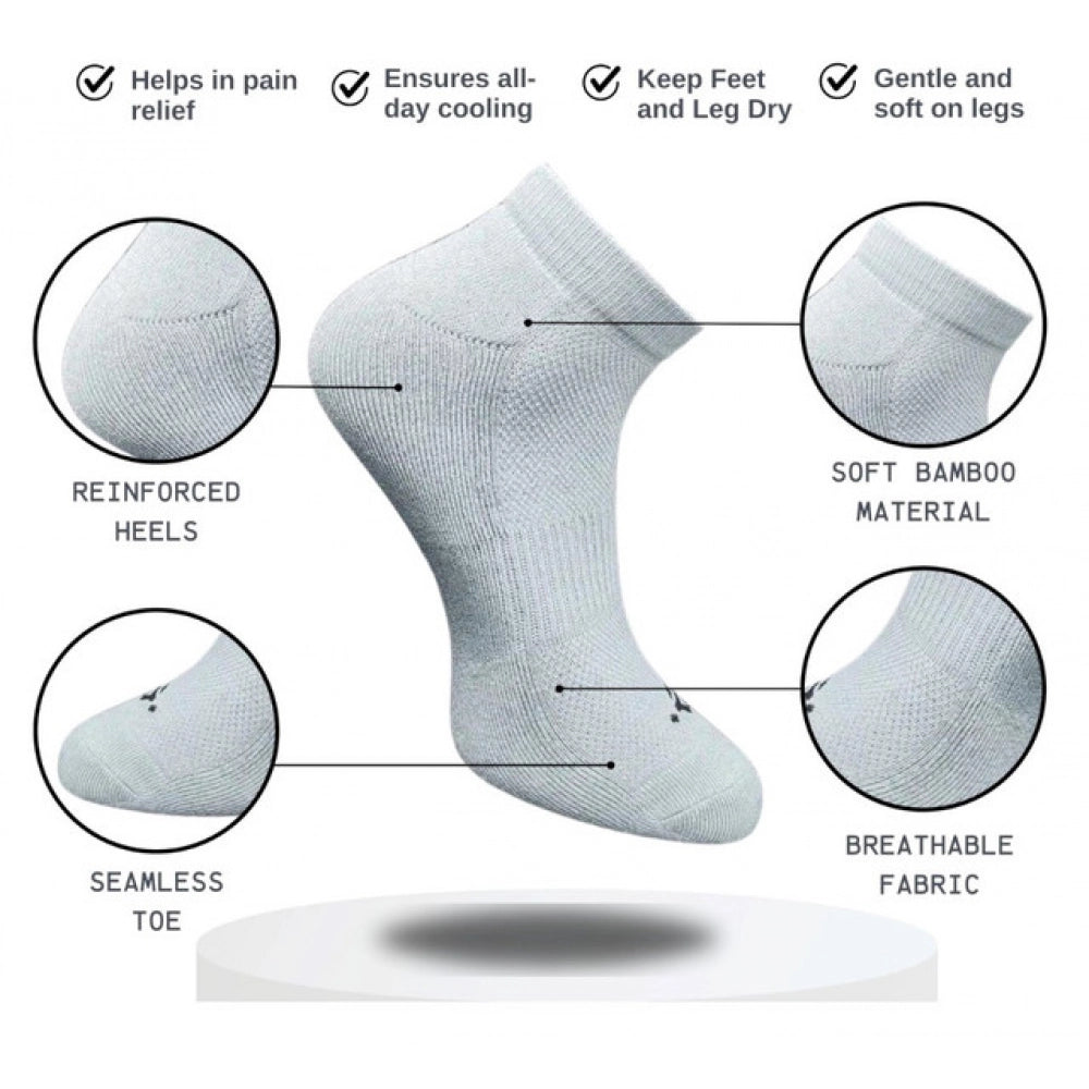 Generic 3_Pair Set Unisex Casual Cotton Printed Low Cut Socks (Multicolor)