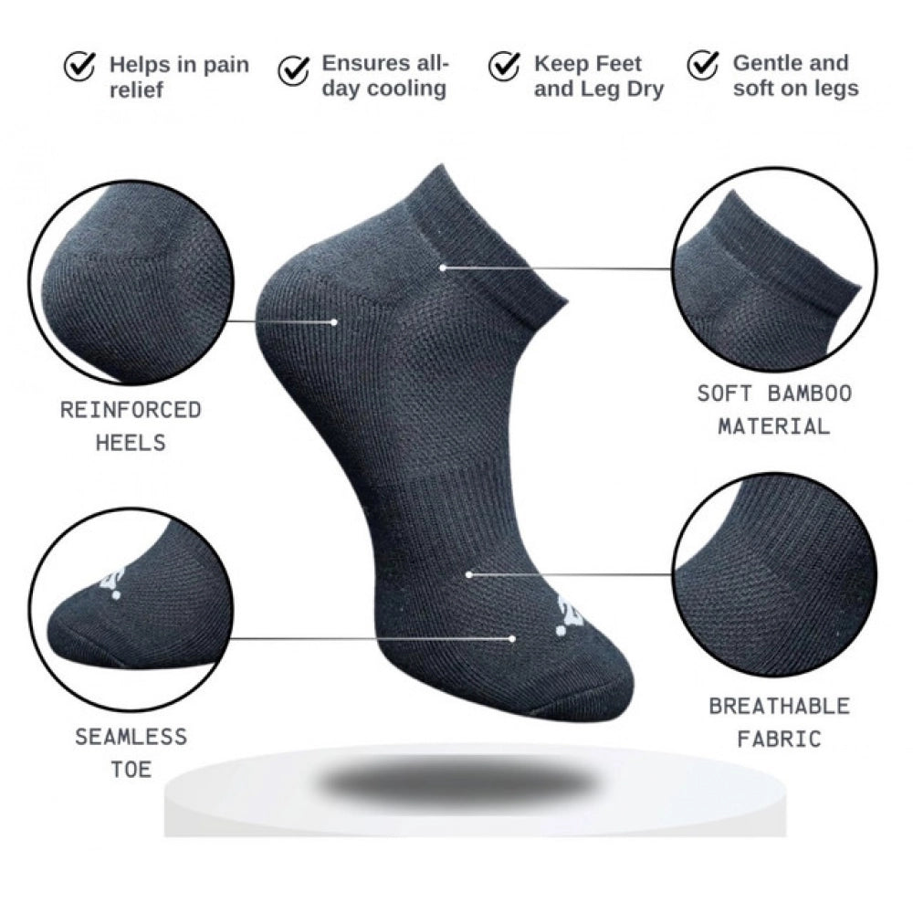 Generic 3_Pair Set Unisex Casual Cotton Printed Low Cut Socks (Multicolor)