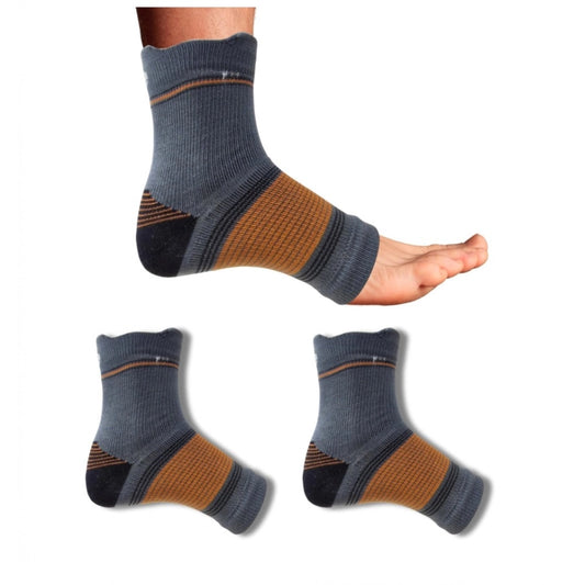 Generic 3_Pair Set Unisex Casual Cotton Printed Ankle Length Support Socks (Multicolor)