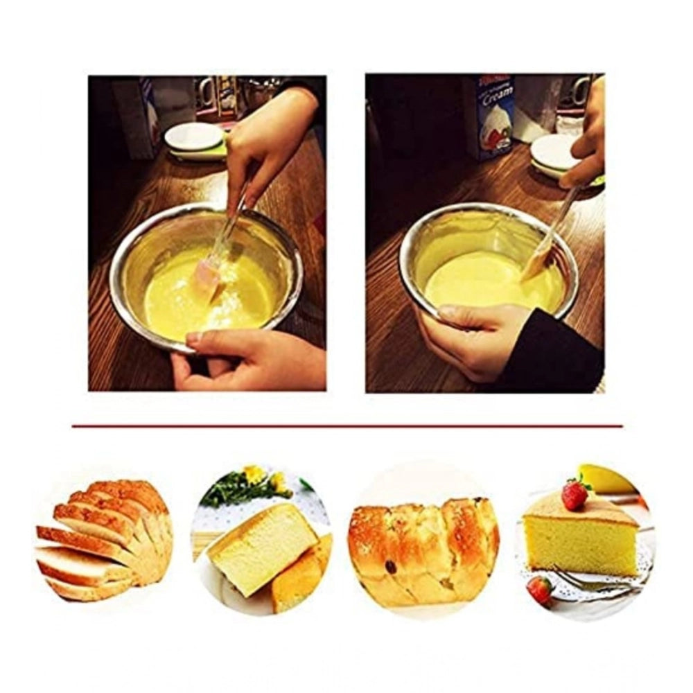 Pack of 5 Silicone Spatula with Brush | Heat Resistant Cooking & Baking