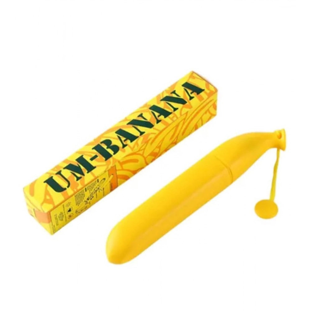Generic Banana Umbrella – Compact Foldable Umbrella with Banana-Shaped Case (Color: Assorted )
