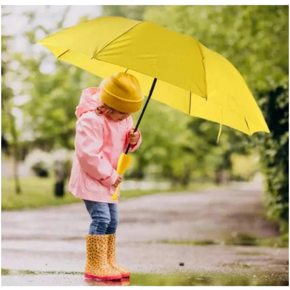 Generic Banana Umbrella – Compact Foldable Umbrella with Banana-Shaped Case (Color: Assorted )