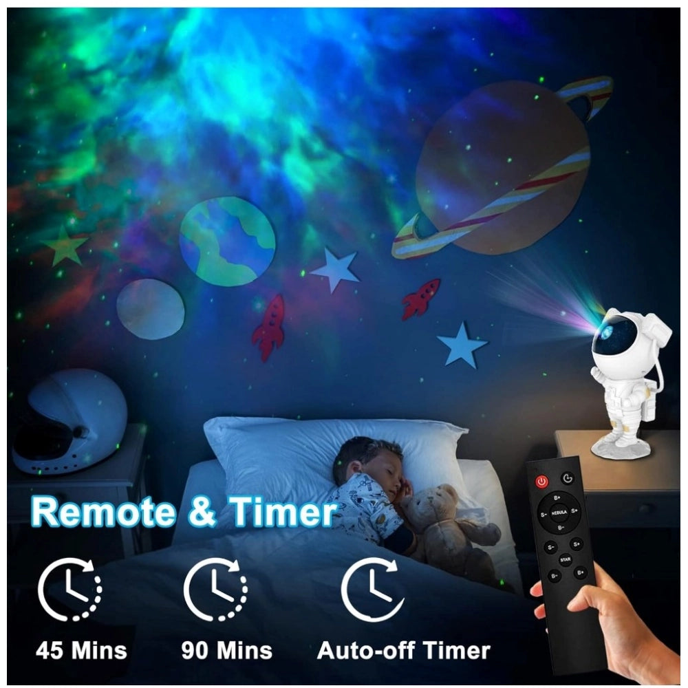 Astronaut Galaxy Projector Night Lamp – LED Star Light