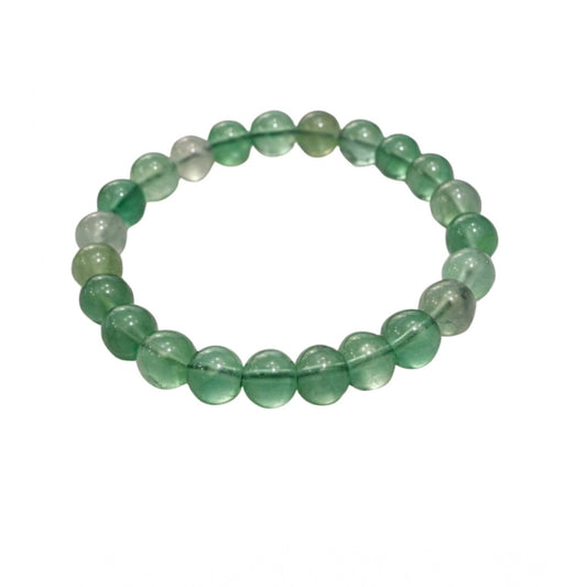 Generic Natural Crystal 8mm Fluorite Bracelet  (Green)