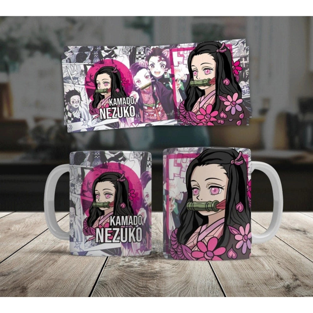 Generic Anime Kamado Nezuko Ceramic Printed Coffee Mug – White