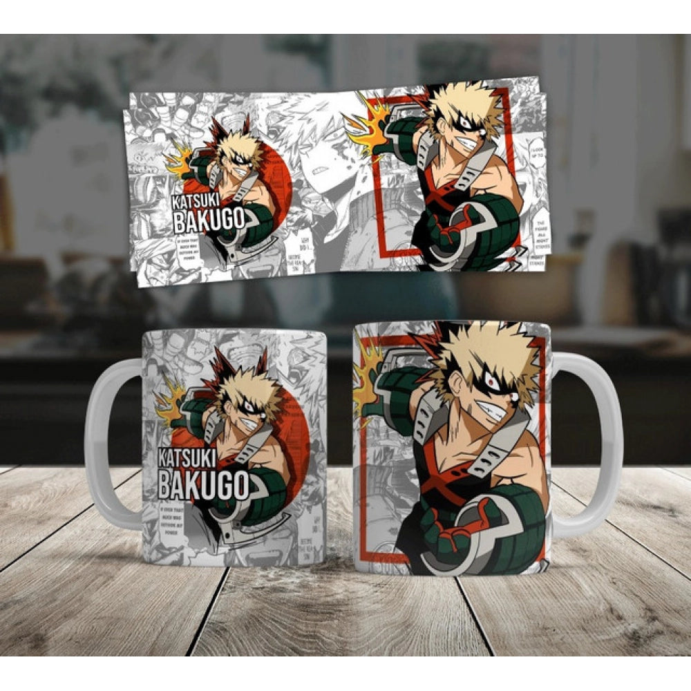Generic Anime Ceramic Printed Coffee Mug – White, 325ML