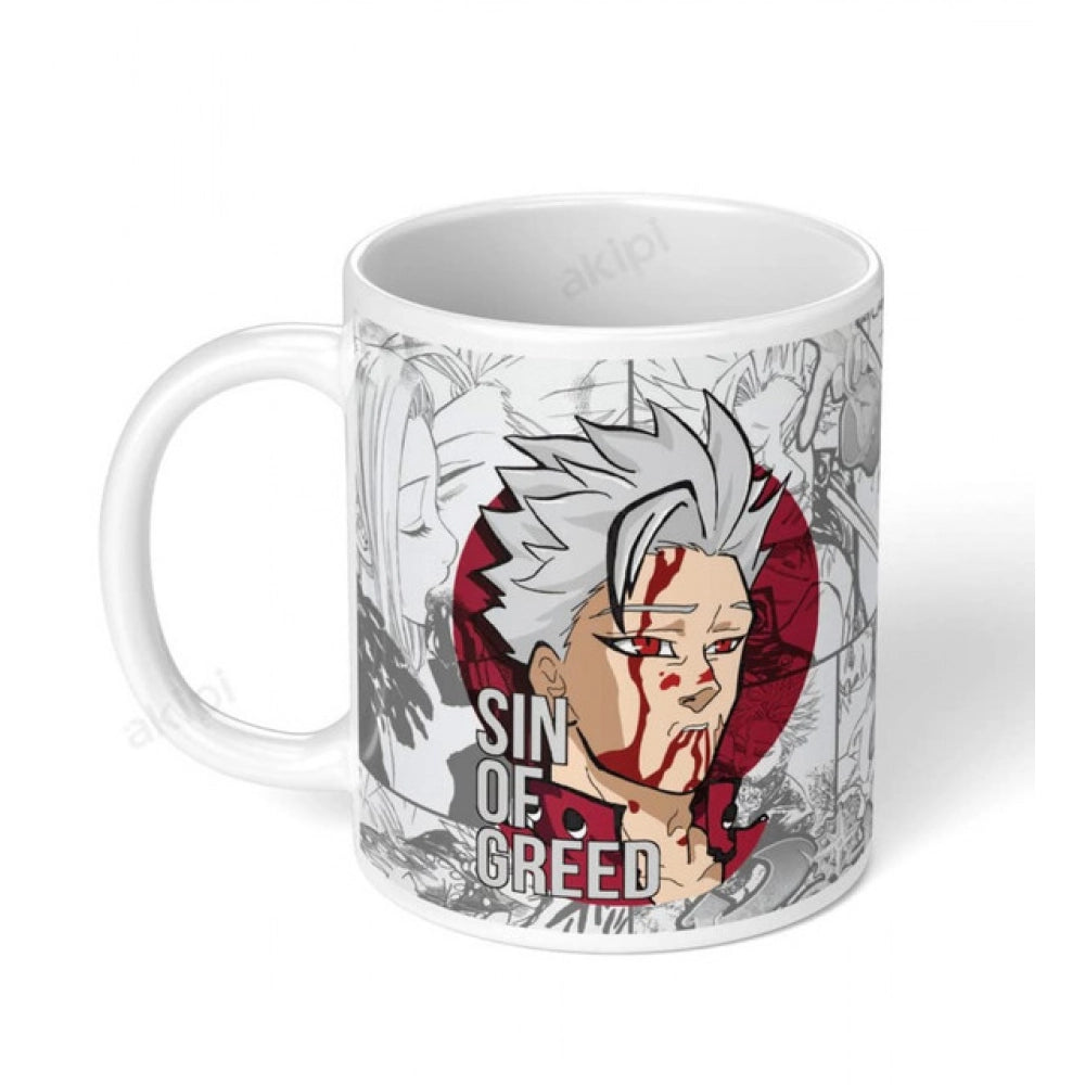 Generic Anime Ban (Sin of Greed) Ceramic Printed Coffee Mug – White