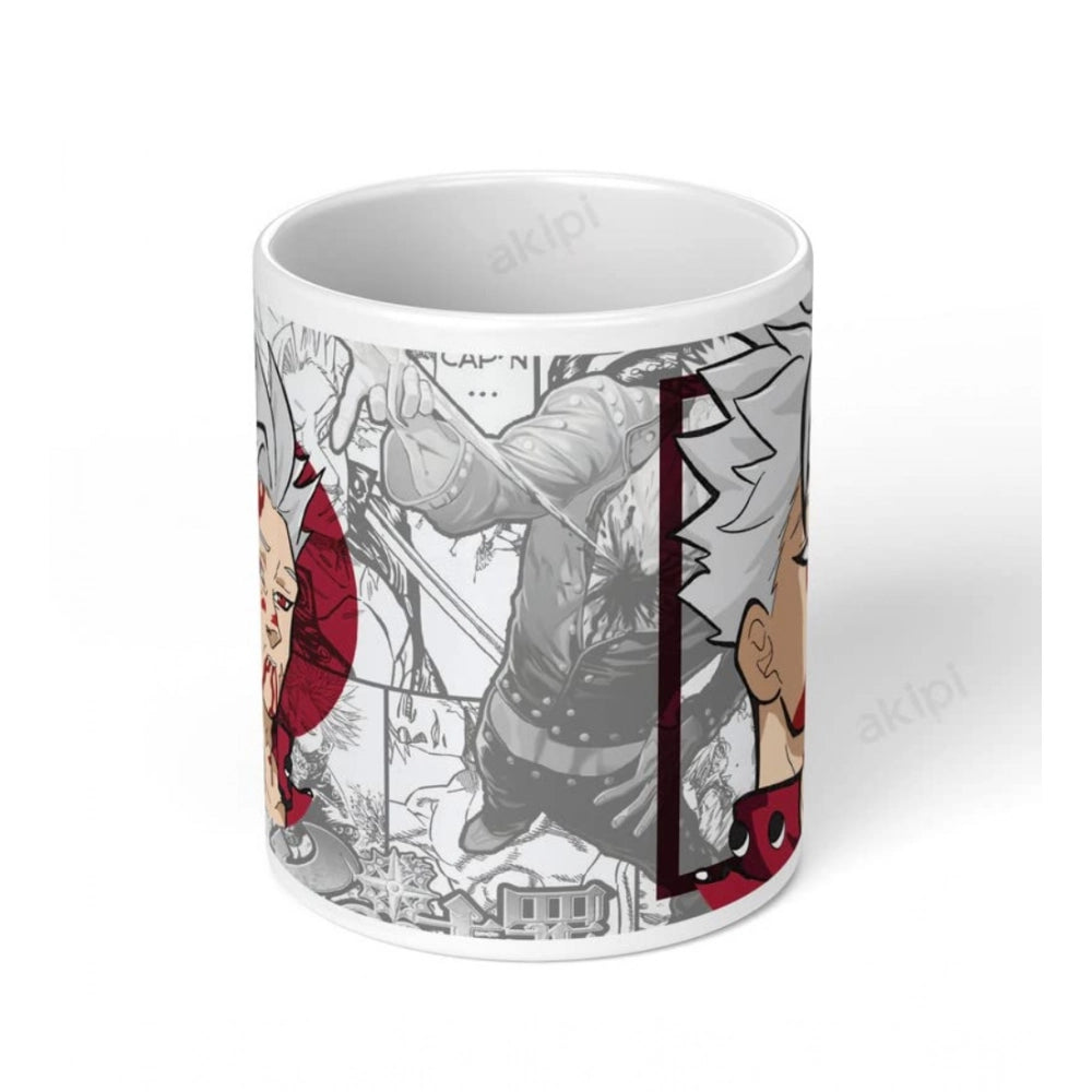 Generic Anime Ban (Sin of Greed) Ceramic Printed Coffee Mug – White