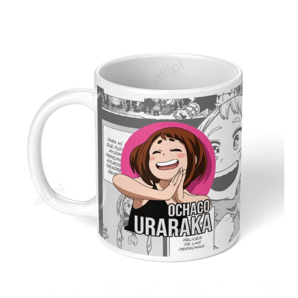 Generic Anime Ochaco Uraraka Ceramic Printed Coffee Mug – White