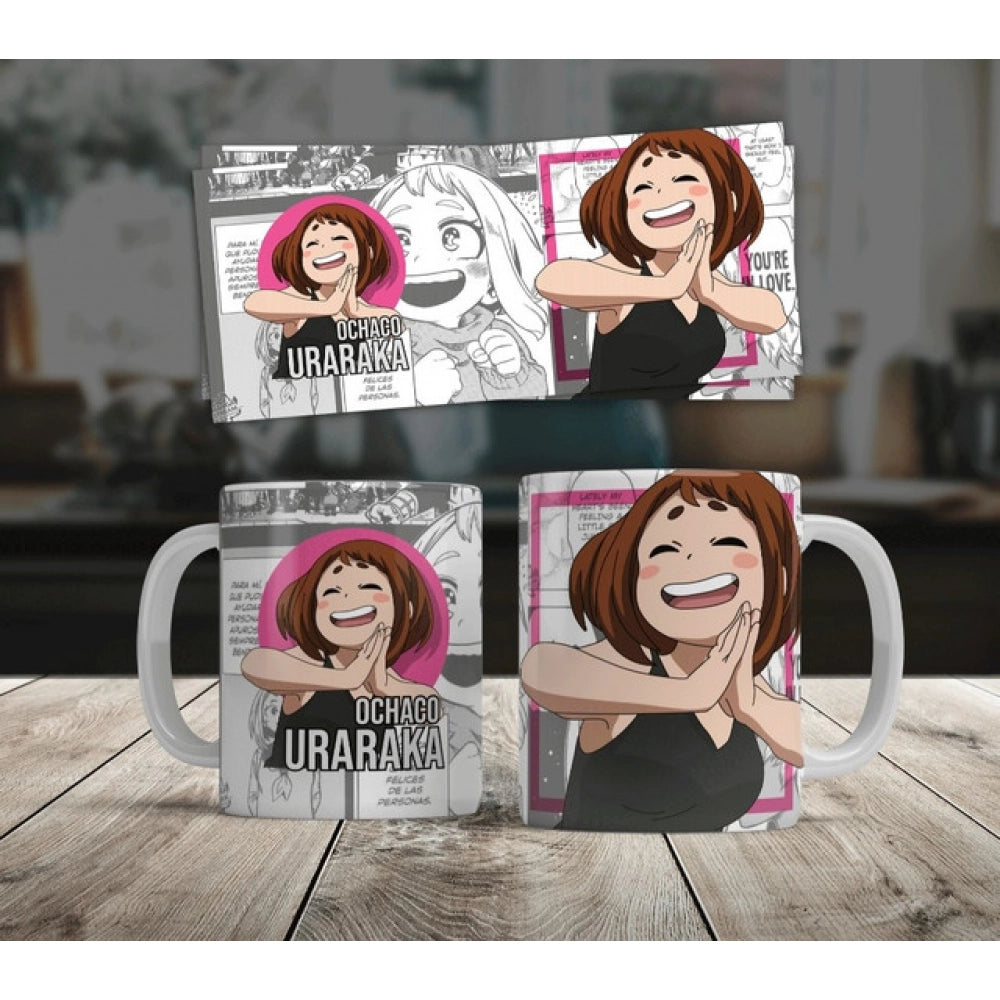 Generic Anime Ochaco Uraraka Ceramic Printed Coffee Mug – White