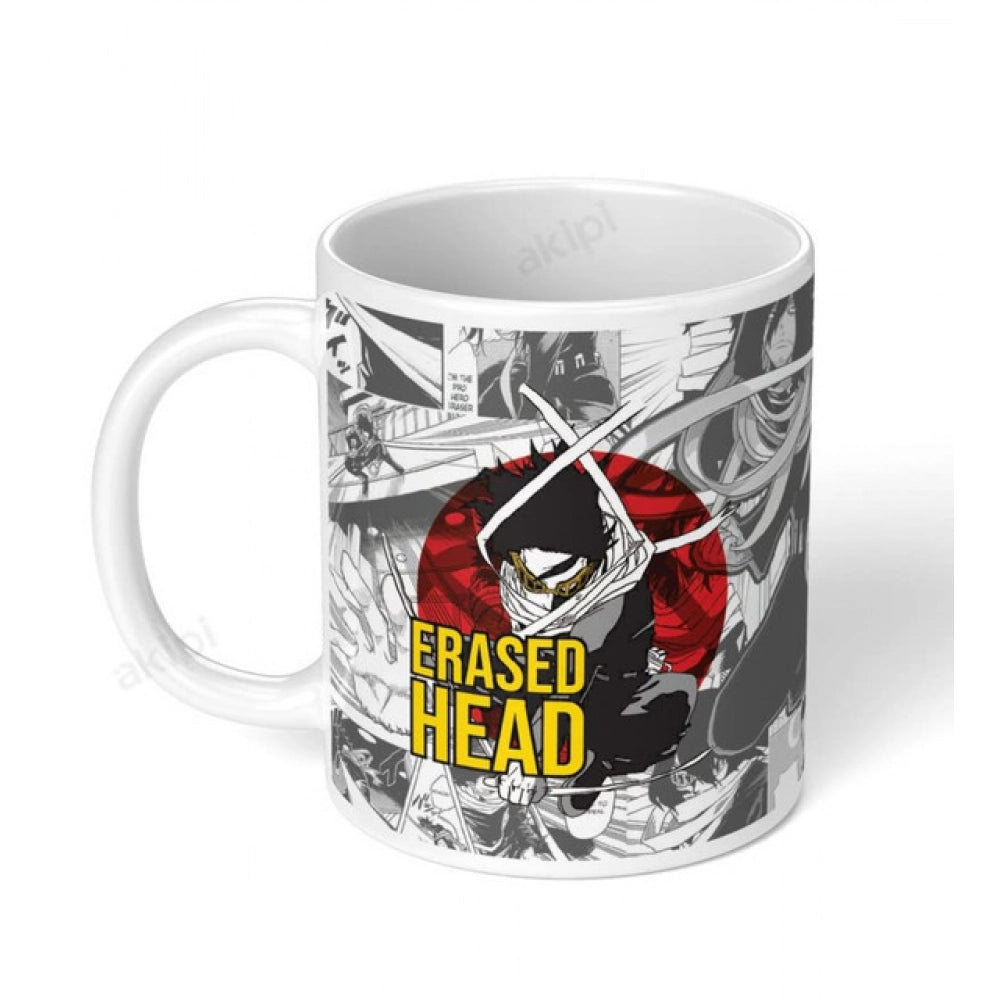 Generic Anime Naruto & Sasuke Ceramic Printed Coffee Mug – White, 325ML