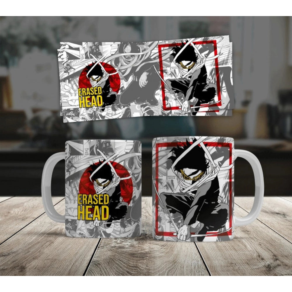 Generic Anime Naruto & Sasuke Ceramic Printed Coffee Mug – White, 325ML