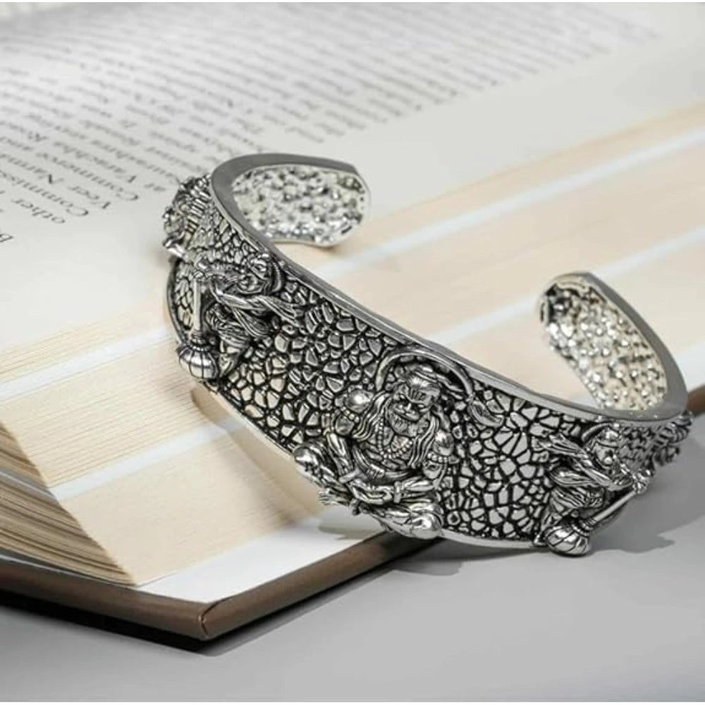 Pack of 2 Hanumanji Kada for Men – Silver