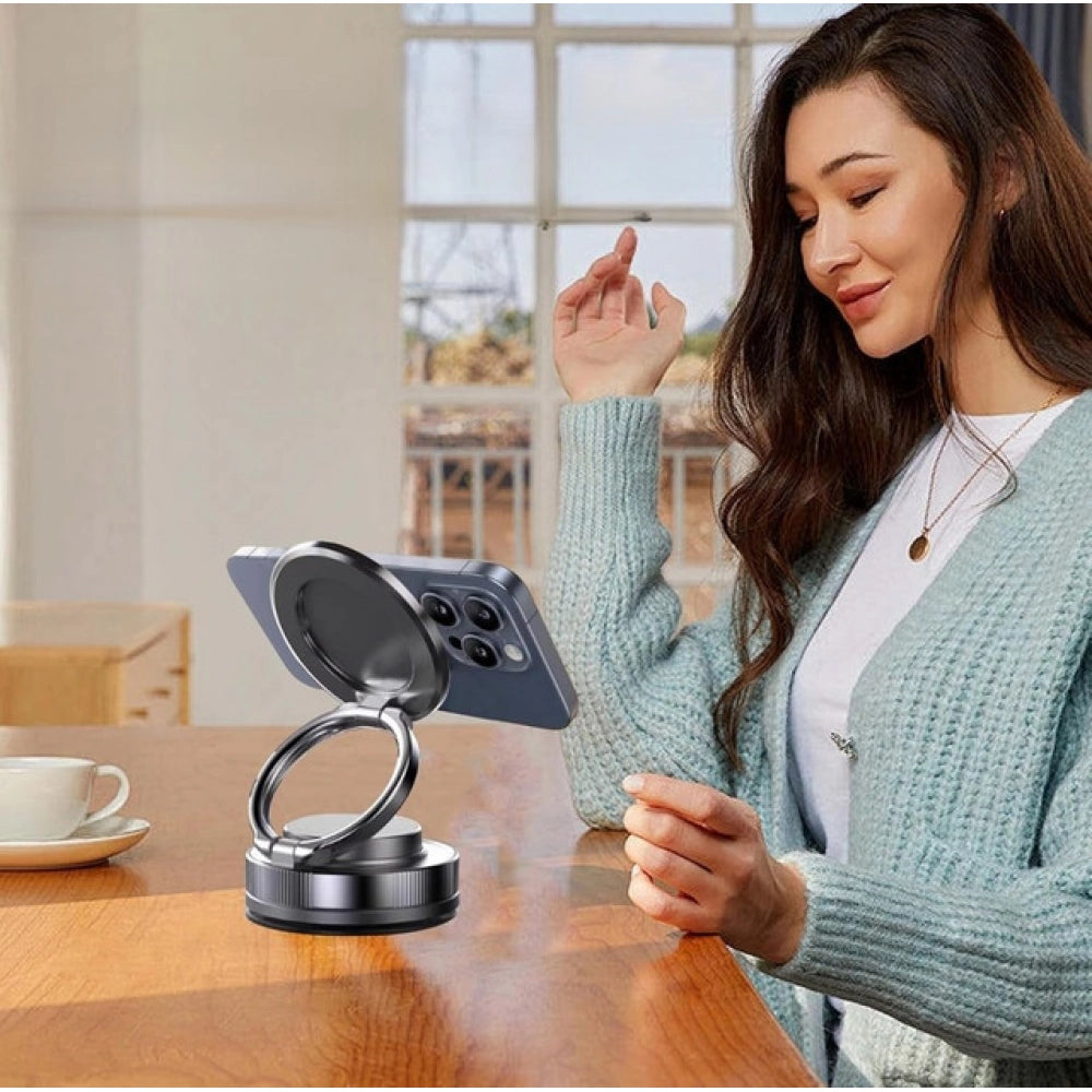 Generic T28 Magnetic Phone Holder (Silver-Black)