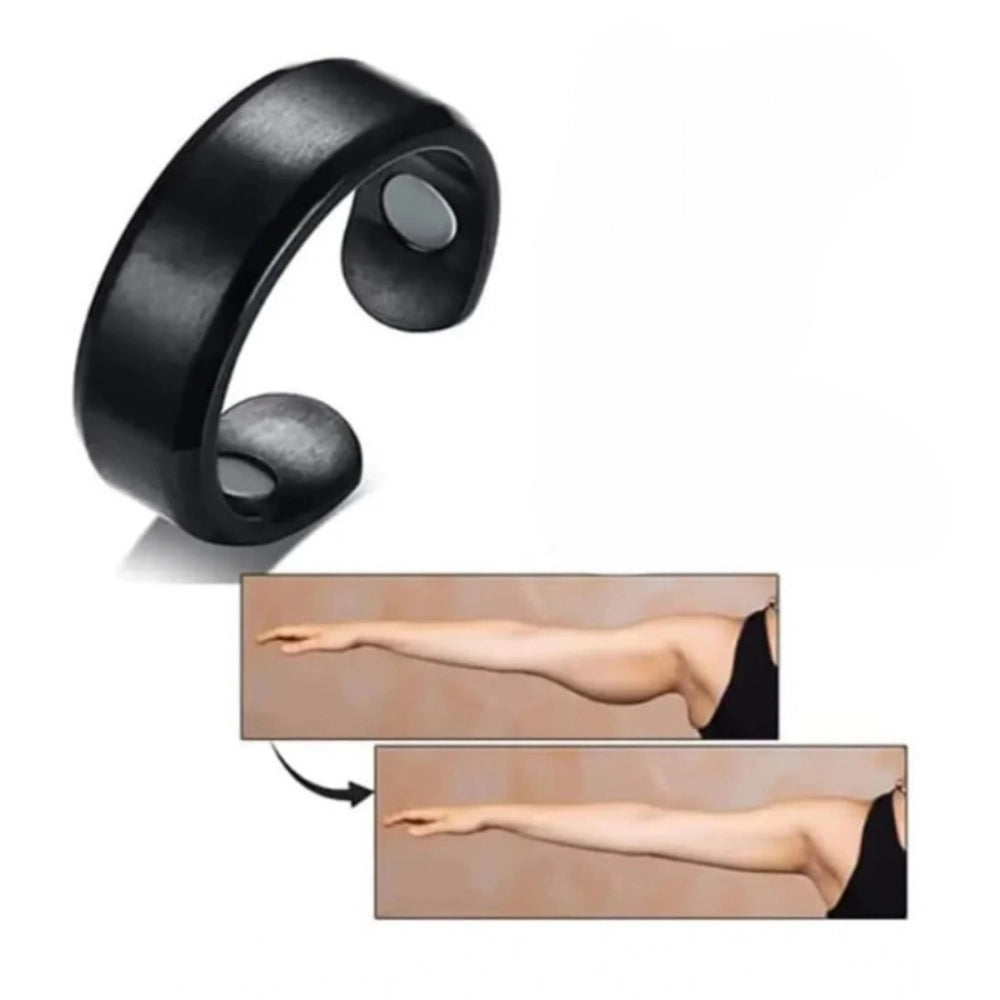 Adjustable Magnetic Finger Ring – Black Wellness Ring