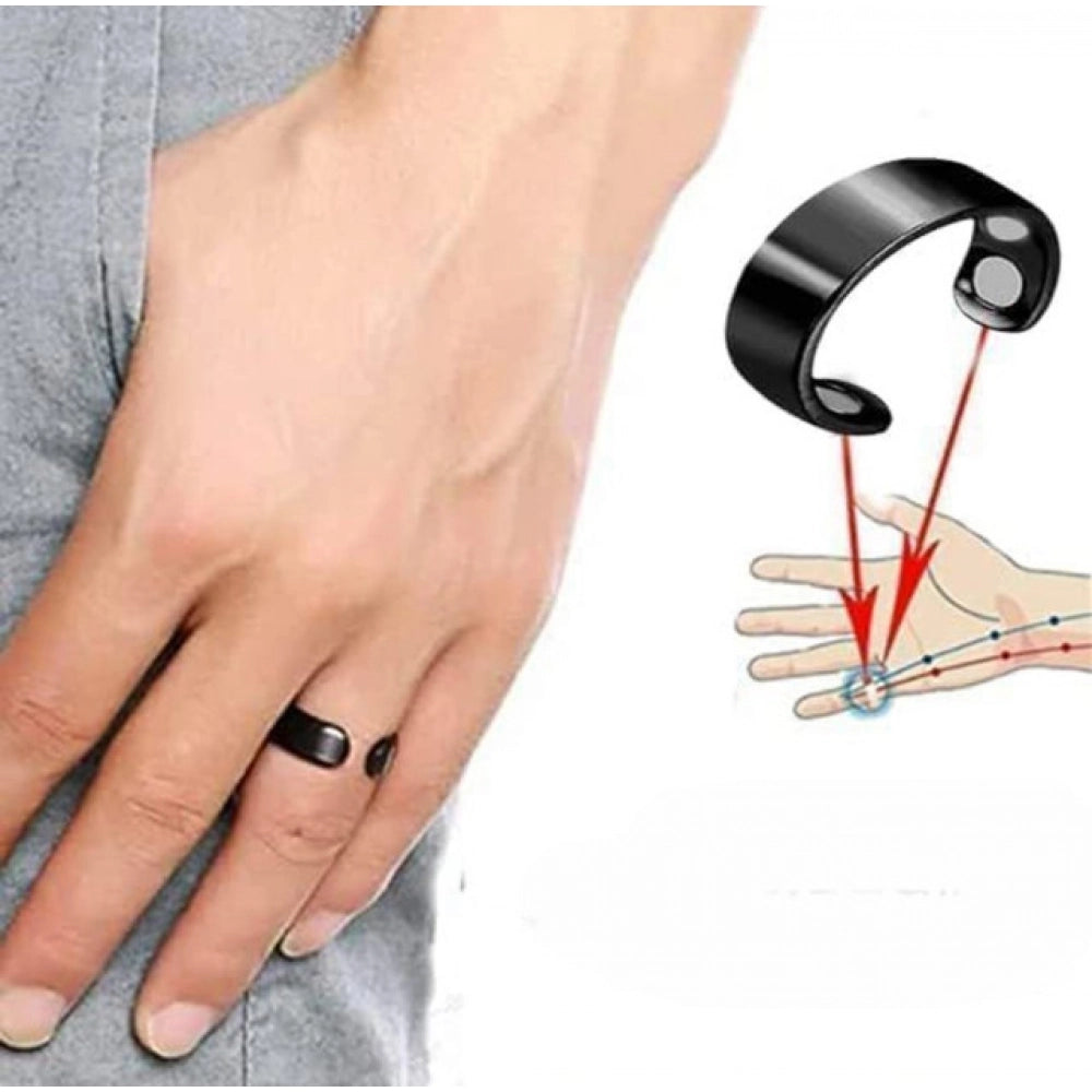 Adjustable Magnetic Finger Ring – Black Wellness Ring