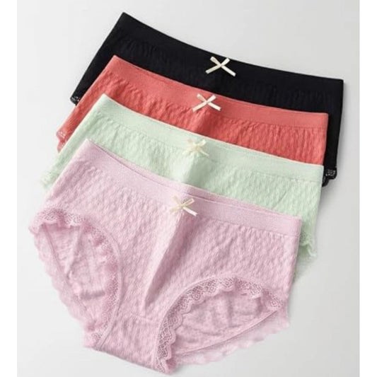 Women's Cotton High-Waist Full-Coverage Briefs Pack of 2 – Multicolor