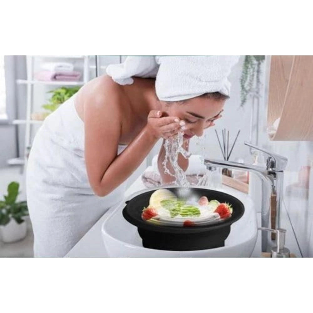 Silicone Collapsible Face Ice Bath Bowl