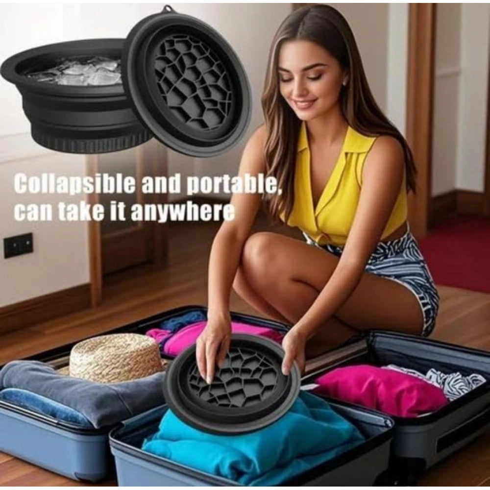 Silicone Collapsible Face Ice Bath Bowl