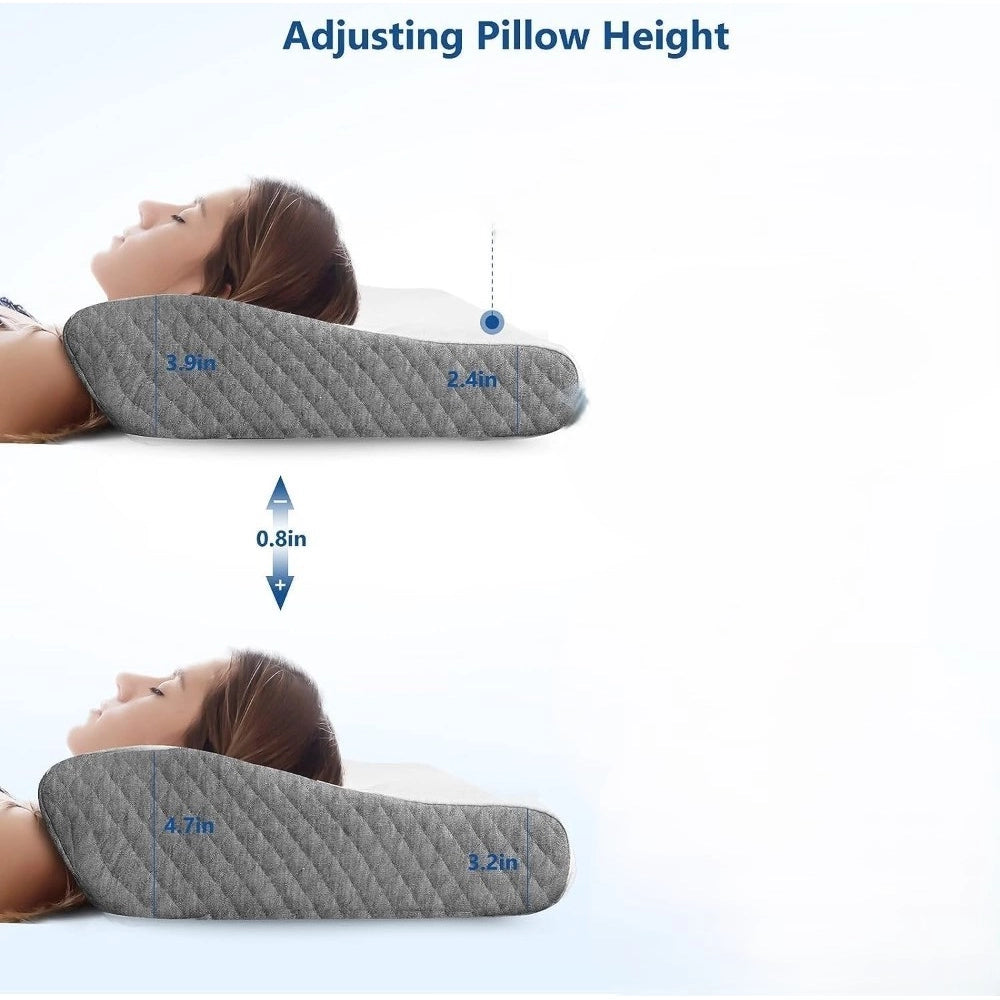 Cervical Contour Memory Foam Pillow for Neck & Back Support