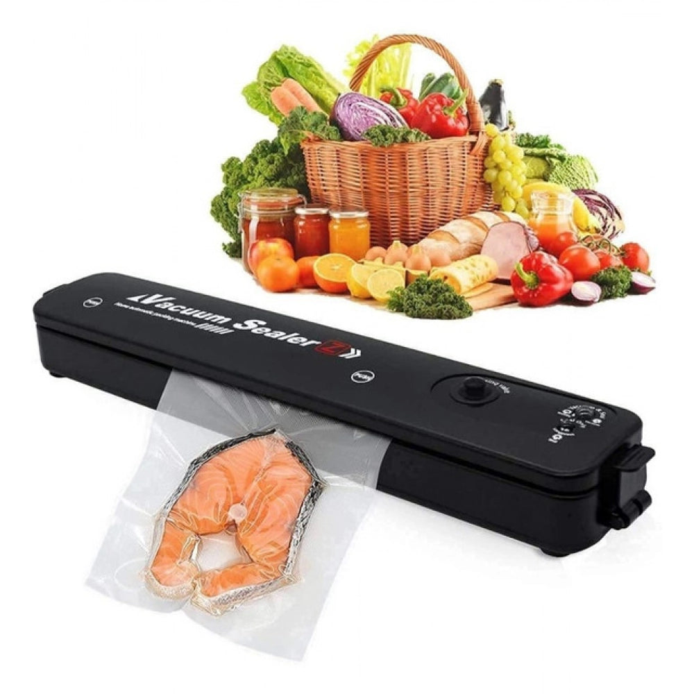 Automatic Vacuum Sealing & Packing Machine – Black | Food Storage Sealer