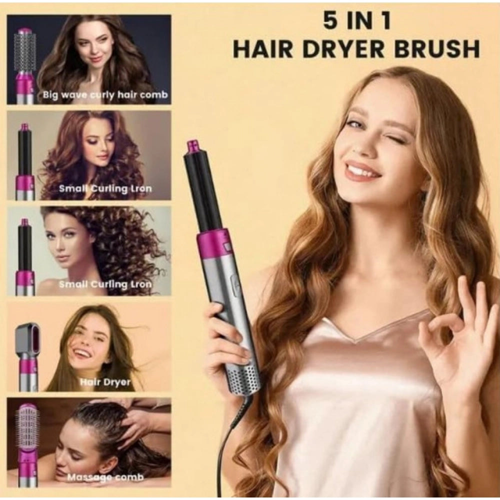 5-in-1 Auto-Rotating Hair Styling Brush
