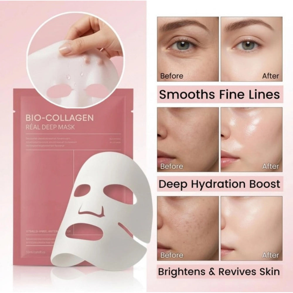 Pack of 2 Bio-Collagen Face Masks