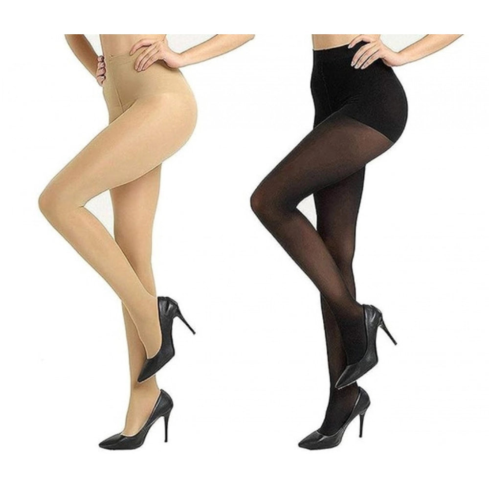 Generic Women's Stretchable Skin Friendly High Waist Tights