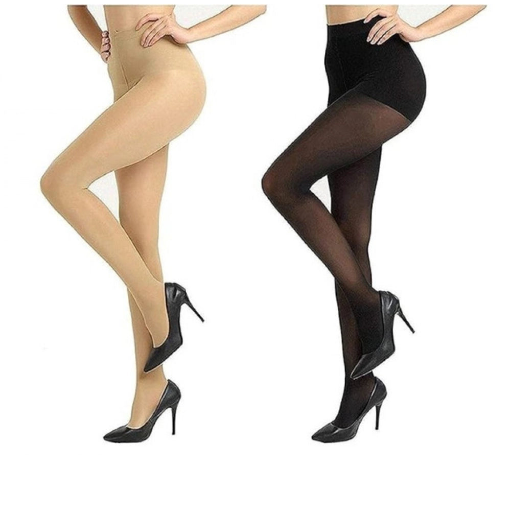 Generic Women's Stretchable Skin Friendly High Waist Tights