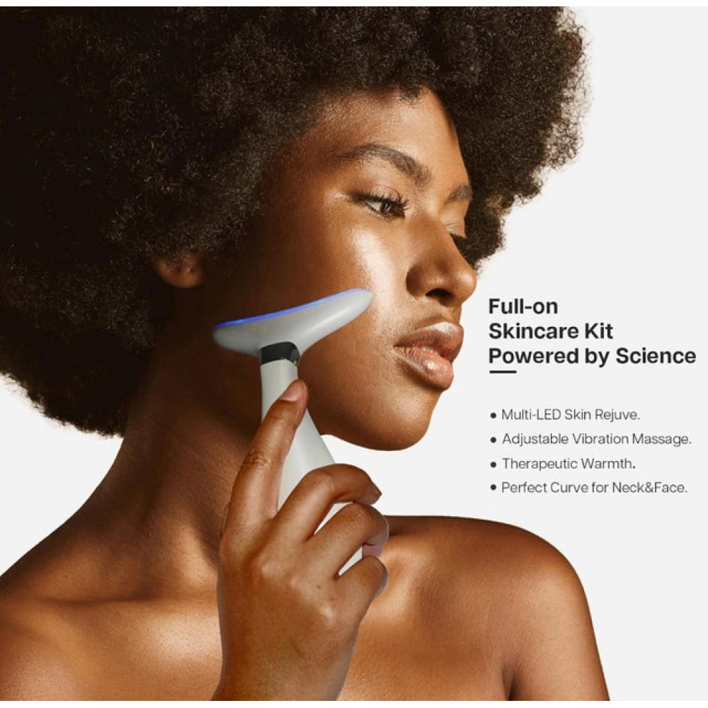 Grey Neck & Face Massager Tool