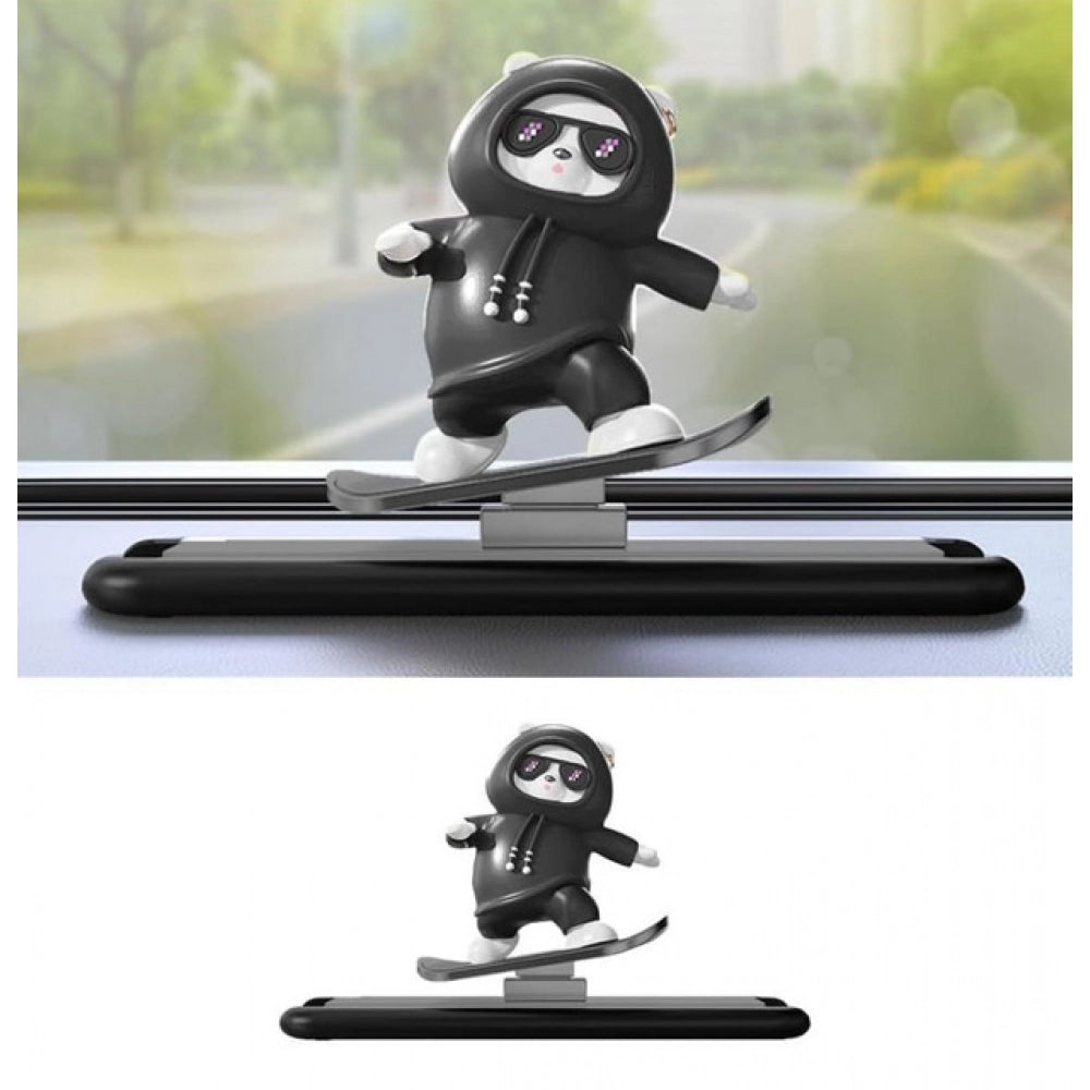 Generic Car Slidder Panda – Black | Cute Dashboard & Car Interior Accessory