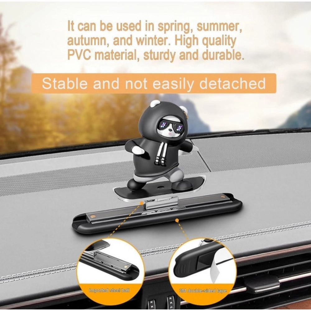 Generic Car Slidder Panda – Black | Cute Dashboard & Car Interior Accessory