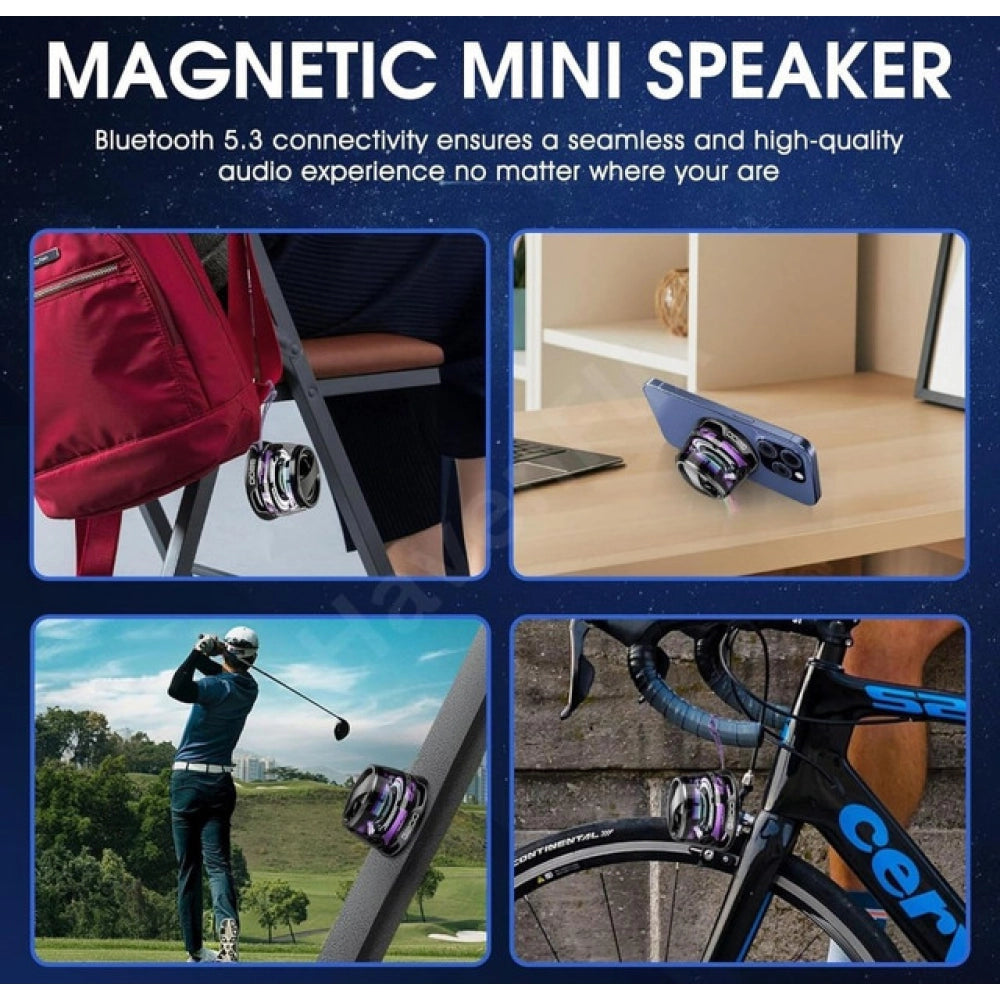 Generic G200 Magnetic Bluetooth Speaker (Black)