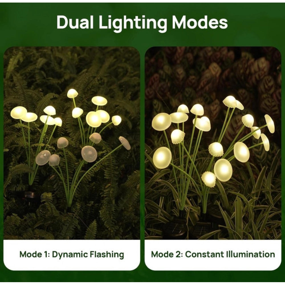 Generic Solar Mushroom Garden Light – Green