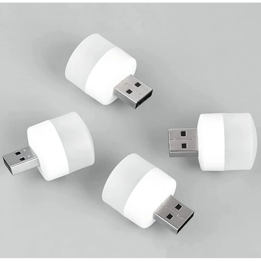 Pack of 10 Portable Home USB Night Lights – White