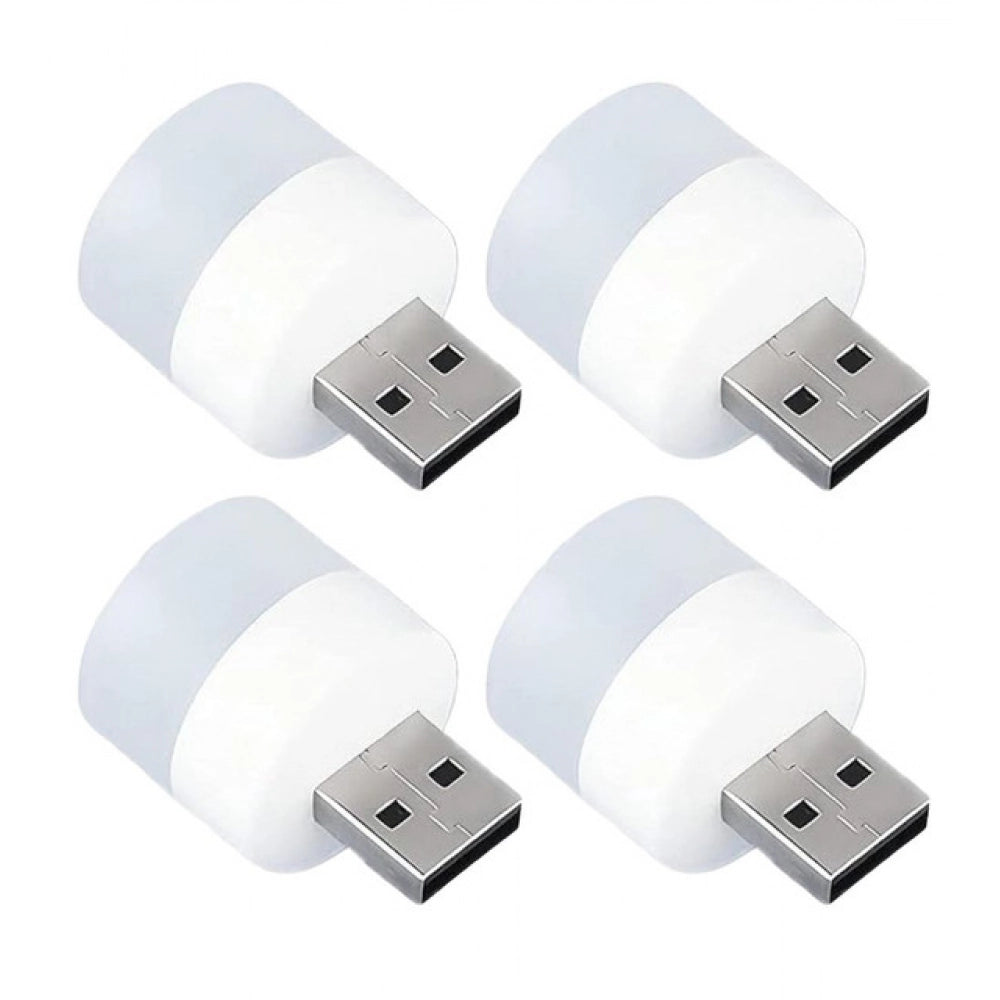 Pack of 10 Portable Home USB Night Lights – White