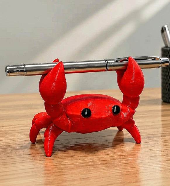 Generic Plastic Crab Pen Holder - Desk Buddy (Red)