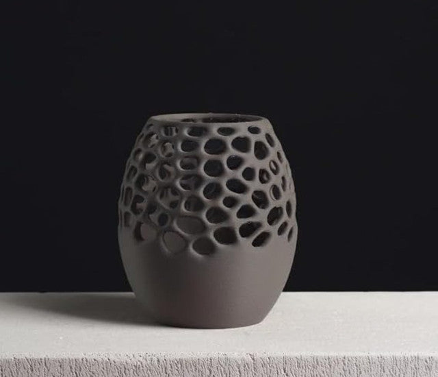Generic Plastic Voronoi Pencil 3 Holder Cup (Sage Green-Light Grey)