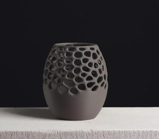 Generic Plastic Voronoi Pencil 3 Holder Cup (Sage Green-Light Grey)