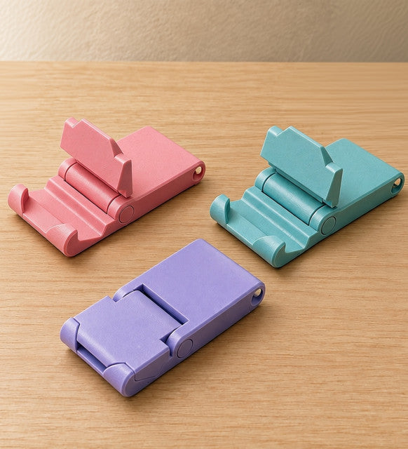 Generic Plastic Small Smartphone Stand Keychains Set of 3 Pieces (Multicolor)