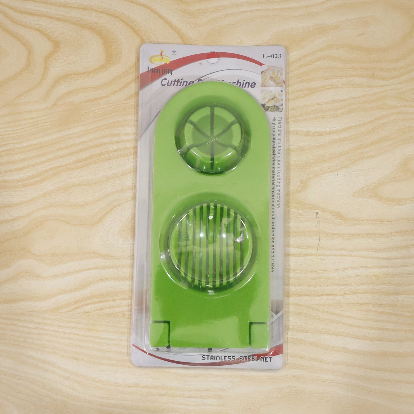 2 In 1 Egg Slicer And Wedger Stainless Steel Wire Boiled Egg Cutter (1 Pc)